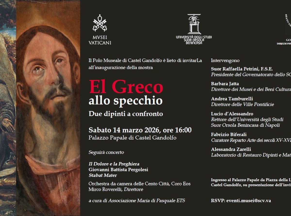 Al Palazzo Apostolico di Castel Gandolfo una nuova mostra dal 14 marzo