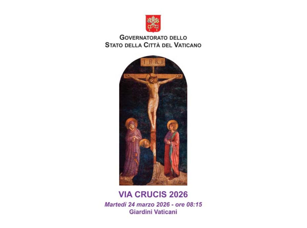 Martedì 24 marzo: Via Crucis nei Giardini Vaticani 
