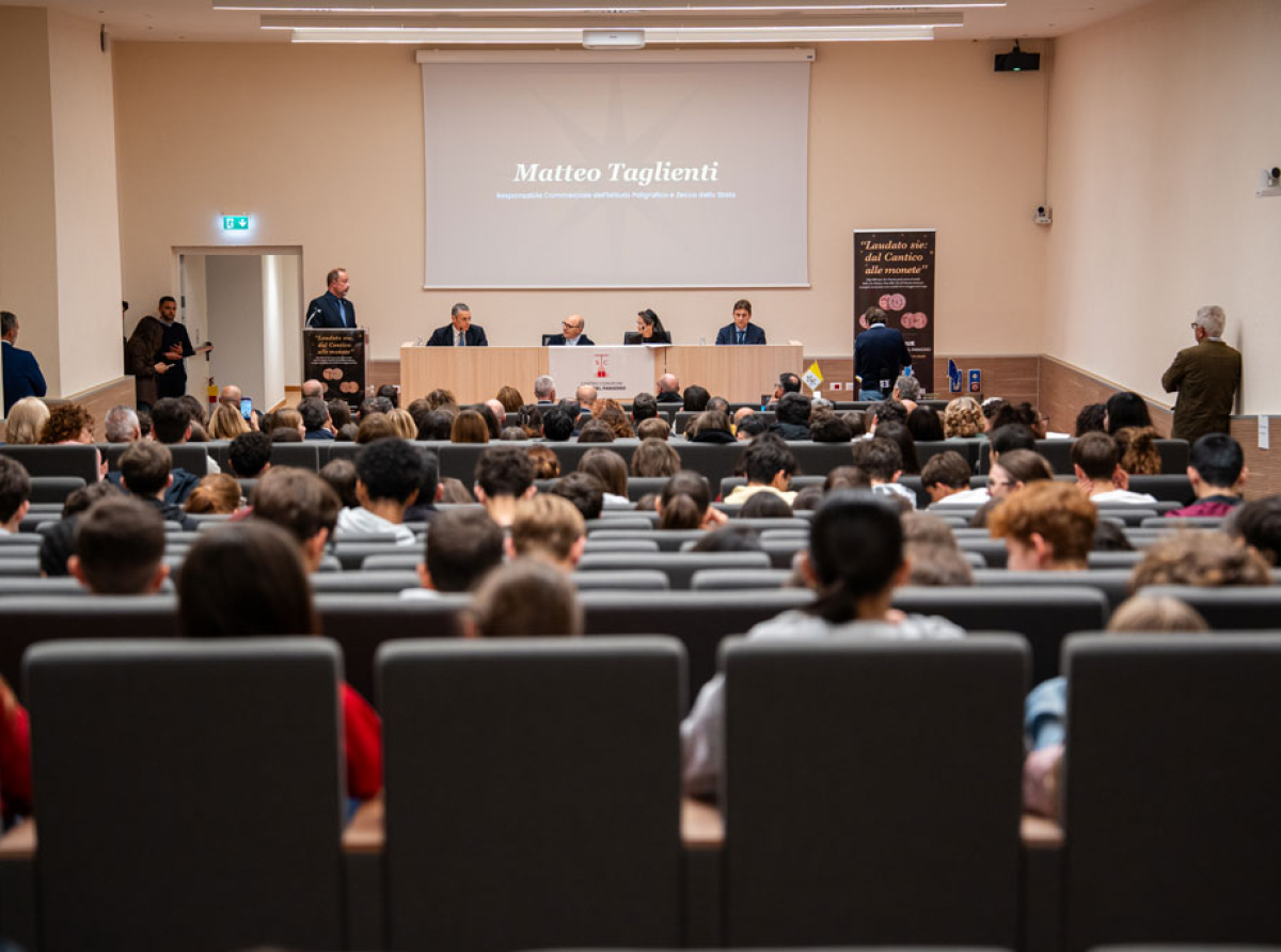 Ad Assisi presentazione del Trittico di monete dedicate al Cantico delle Creature di San Francesco 