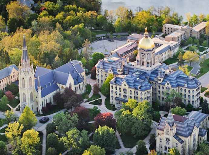 At the University of Notre Dame in Indiana, the 181st Commencement Ceremony 