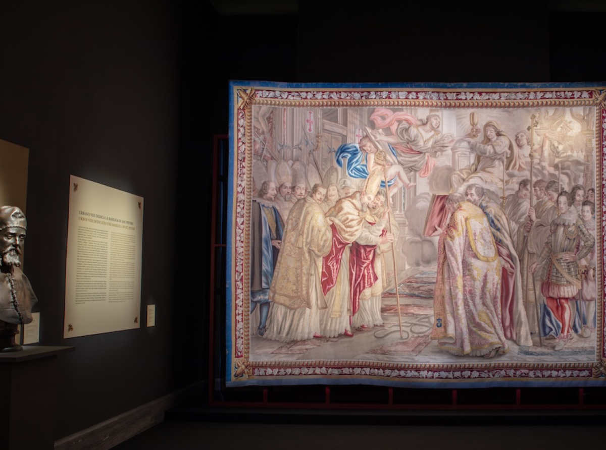 Ai Musei Vaticani inaugurata la mostra “L’Arazzeria Barberini - La Resurrezione e la Dedicazione della Basilica Vaticana”