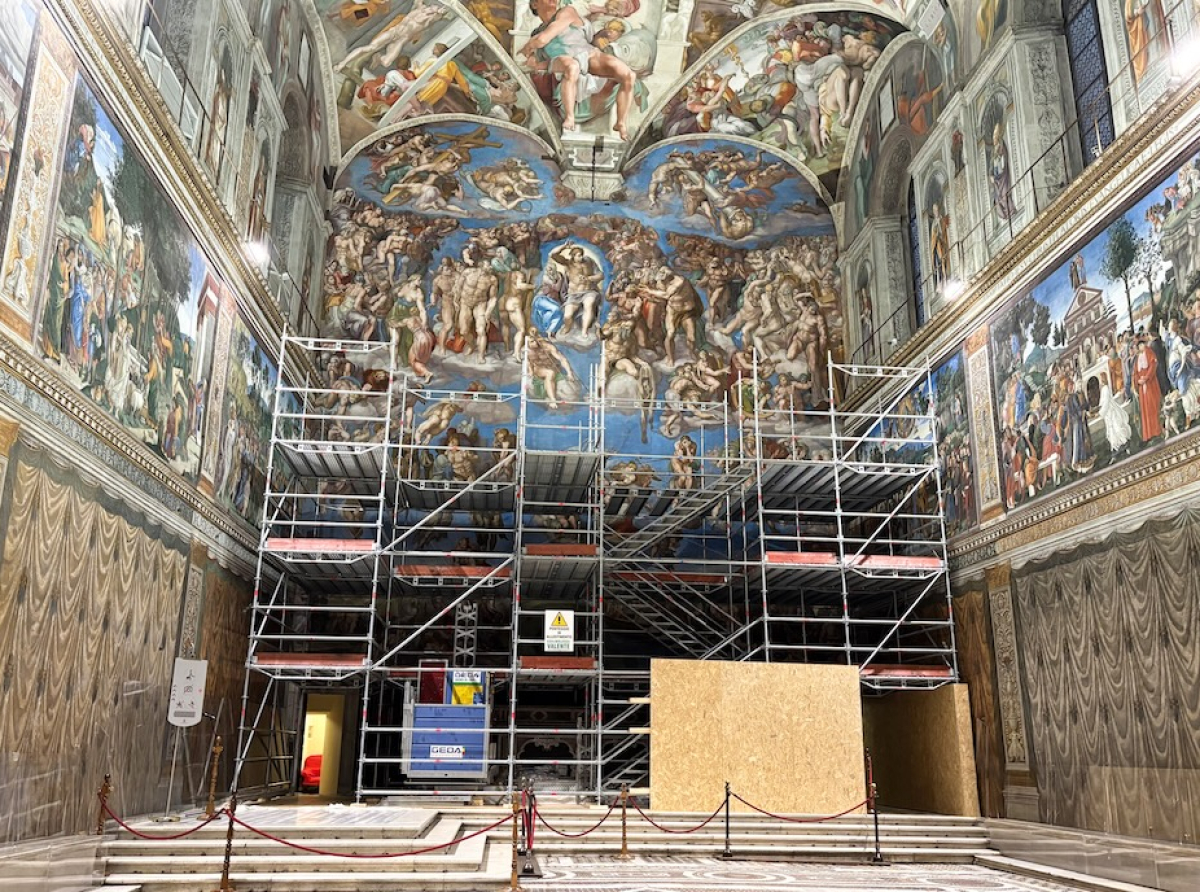 Cappella Sistina: il “Giudizio Universale” di Michelangelo in manutenzione straordinaria