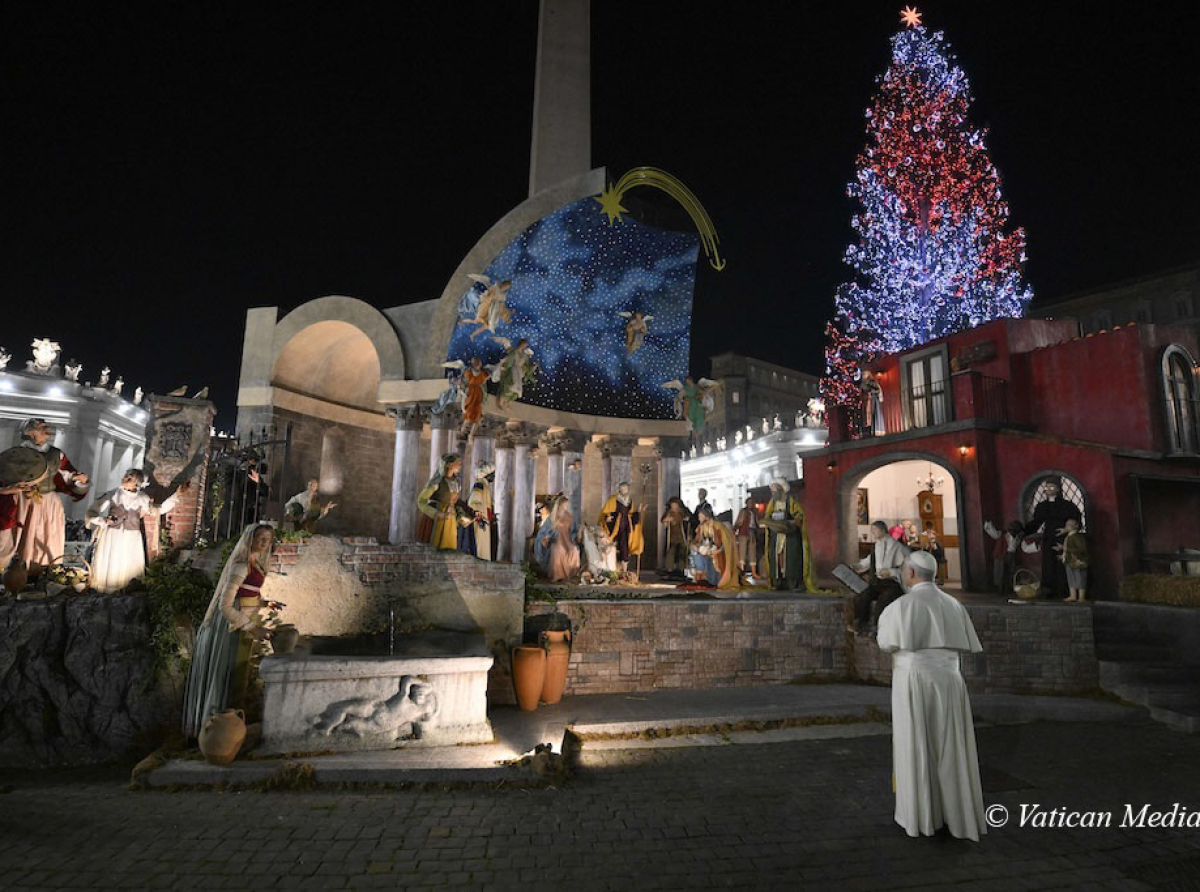 In Piazza San Pietro, Papa Leone XIV ha visitato il Presepe di Nocera Inferiore-Sarno