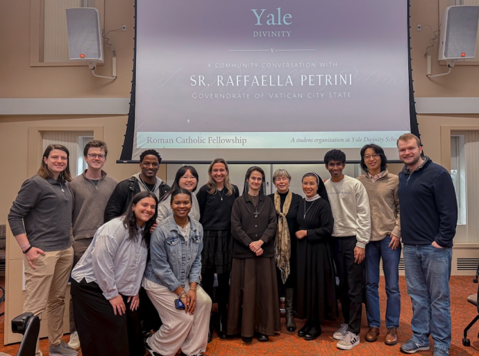 Una sesión de preguntas en la Yale Divinity School