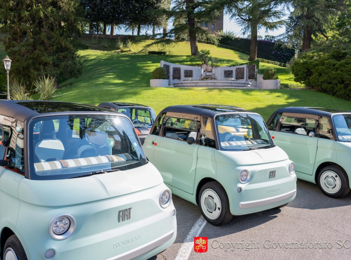 Ceremony for the Delivery of 20 Fiat Topolino Vehicles