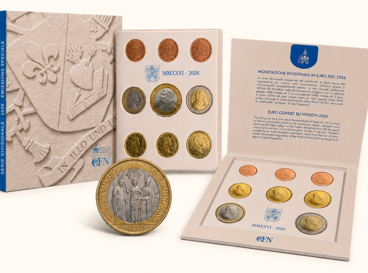 Vatican Euro Coin Set Unveiles New Color and Design