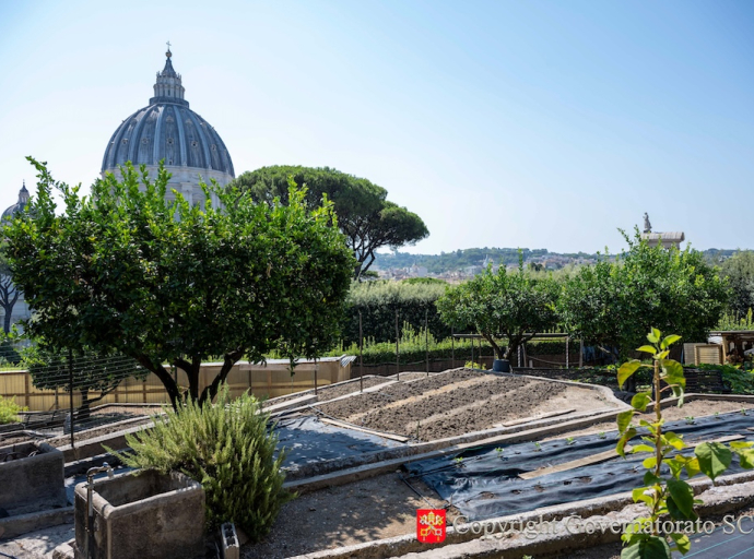 El huerto del monasterio Mater Ecclesiae se convierte en 100 % ecológico