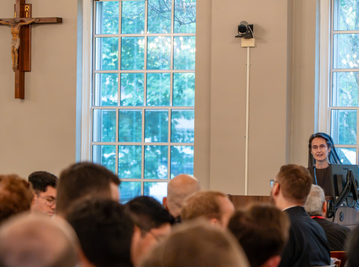 Conclusion de la retraite spirituelle des séminaristes du Mundelein Seminary, dans l’Illinois