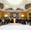 Papa Leone XIV ha incontrato un gruppo di Patrons of the Arts in the Vatican Museums dalla Louisiana