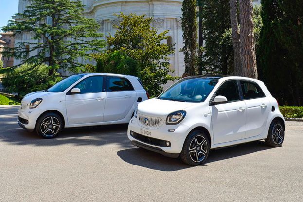 Due smart EQ forfour per la mobilità sostenibile del Governatorato dello Stato della Città del Vaticano
